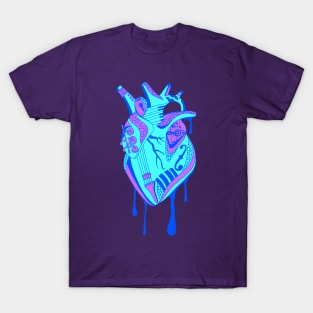 Blue Musical Heart T-Shirt